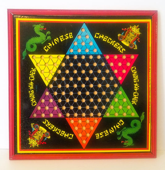 Repurpose, Recycle, Rebranding: Chinese Checkerboard to a Christmas Star to Functional Wall Art