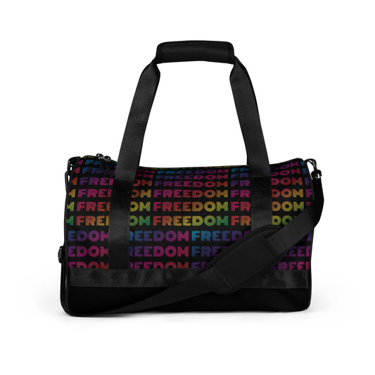 FREEDOM Workout Duffel Bag in Black Rainbow | The Ladyship’s Bazaar