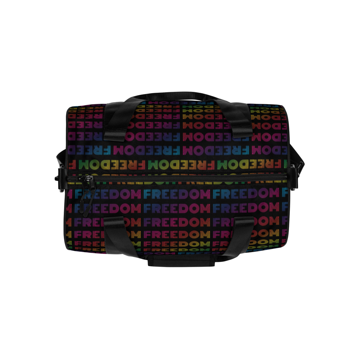 Rainbow weekender top bag