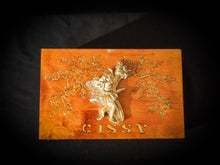 Cargar imagen en el visor de la galería, Golden Fairy &quot;Cissy&quot; Handcrafted, Engraved Wooden Memory / Keepsake Box

