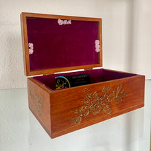 Load image into Gallery viewer, Golden Fairy &quot;Cissy&quot; Handcrafted, Engraved Wooden Memory / Keepsake Box
