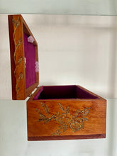 Lade das Bild in den Galerie-Viewer, Golden Fairy &quot;Cissy&quot; Handcrafted, Engraved Wooden Memory / Keepsake Box
