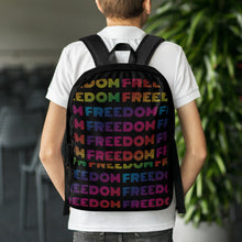 Charger l&#39;image dans la galerie, FREEDOM Go-Bag Backpack in Black Rainbow
