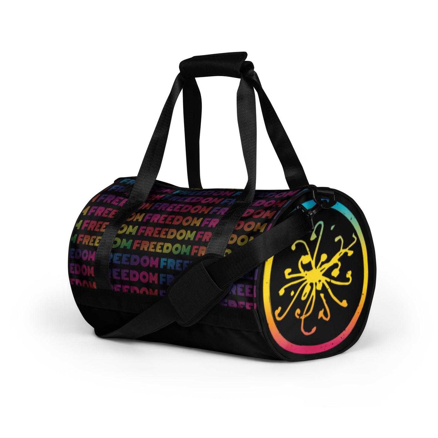 FREEDOM Workout Duffel Bag in Black Rainbow | The Ladyship’s Bazaar