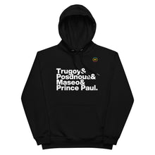 Load image into Gallery viewer, Legends of Hip-hop Tribute Black Eco Hoodie

