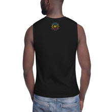 Cargar imagen en el visor de la galería, YES! YES! YES! Unisex Black Muscle Shirt - Solar/Turquoise
