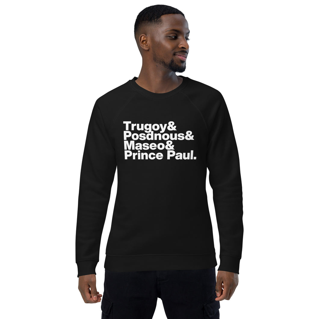 Legends Unisex organic raglan sweatshirt - De La Soul